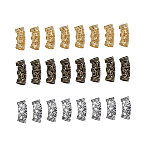 Angoily 60 Stück Vintage Dreadlocks Zubehör Dekorative Legierung Rohre Spacer Perlen Holzmaserung Charms für DIY Schmuckherstellung Armbänder und Ohrringe Gemischte Styles Angoily 60 Stück Vintage Dreadlocks Zubehör Dekorative Legierung Rohre Spacer Perlen Holzmaserung Charms für DIY Schmuckherstellung Armbänder und Ohrringe Gemischte Styles von Angoily