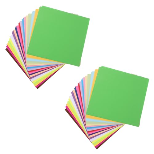 Angoily 600 Blatt Origami Papier Doppelseitige Farbige Bastelblätter für DIY Projekte Kunsthandwerk und Schulaktivitäten Farben von Angoily