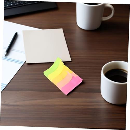 Angoily 600 Stück Farbige Haftnotizen Selbstklebende Index Tabs Bunte Seitenmarker Memo Pads Für Schulbücher Büroorganisation Studenten Und Bürobedarf von Angoily