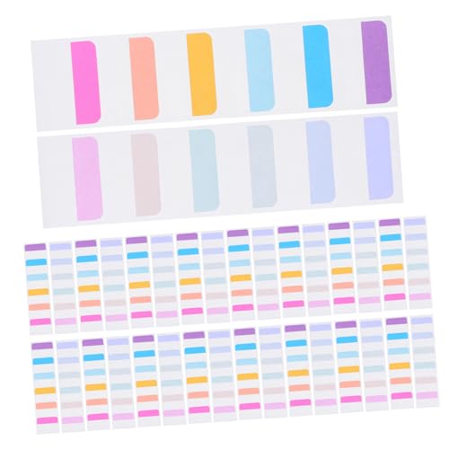 Angoily 600 Stück Farbige Selbstklebende Index-tabs für Bücher Dokumente Datei-kennzeichnung Haftmarker mit Transparenter Schreibfläche für Effiziente Organisation und Annotation von Angoily