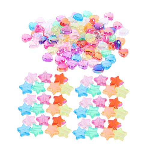 Angoily 600 Stück Teiliges Bunte Acrylperlen Herz und Stern Langlebiges Glänzendes Material Vielseitig für DIY Schmuckherstellung Auffädelbare Bastelperlen für Armbänder und Halsketten Angoily 600 Stück Teiliges Bunte Acrylperlen Herz und Stern Langlebiges Glänzendes Material Vielseitig für DIY Schmuckherstellung Auffädelbare Bastelperlen für Armbänder und Halsketten von Angoily