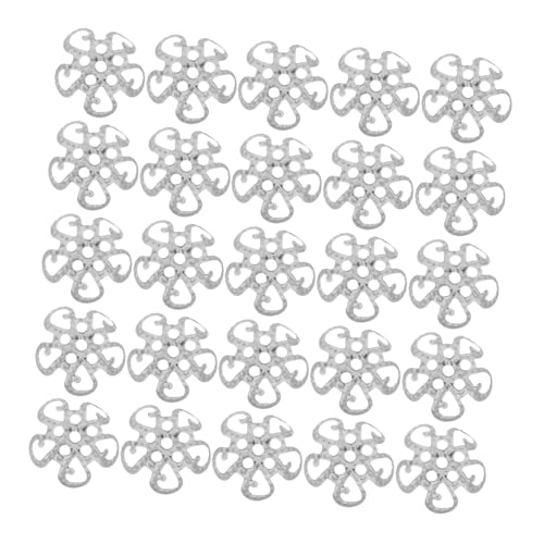 Angoily 600 Stücke Blumen Perlenkappen mit Filigranem Hohlblumen-design Langlebige Metall-perlen-endkappen für DIY Schmuckherstellung für Armbänder Halsketten und Ohrringe von Angoily