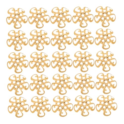 Angoily 600 Stücke Metallperlenkappen mit Filigranem Blumen-design Langlebige Perlen-endkappen mit Perlenbasis für Einfache Montage für DIY Schmuckherstellung von Ohrringen Armbändern und von Angoily