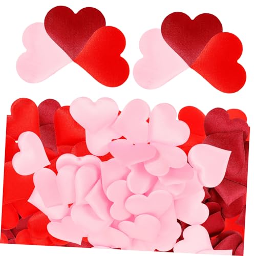Angoily 600Stücke Herzform Blütenblätter Für Hochzeit Valentinstag Und Geburtstagsfeiern Tischdekoration Leicht Reißfest Romantische Schaffen von Angoily