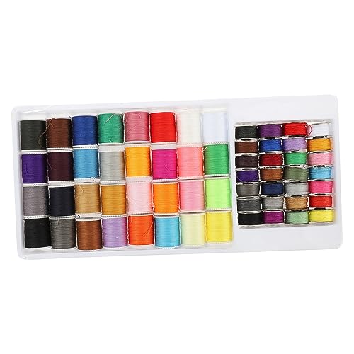 Angoily 60Stücke Nähgarn Multifunktionsfäden für Haushalt Farben Nähzubehör für DIY Quilten Handarbeiten und Dekoration Anfänger und Profis von Angoily