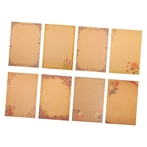 Angoily 64 Stück Vintage-briefpapier Aus Kraftpapier Dekorativ Stationäres Papier Schreibwaren Briefpapier Schreiben Hochzeit Altes Papier Für Briefe Party Pergamentpapier Vintage -papier Angoily 64 Stück Vintage-briefpapier Aus Kraftpapier Dekorativ Stationäres Papier Schreibwaren Briefpapier Schreiben Hochzeit Altes Papier Für Briefe Party Pergamentpapier Vintage -papier von Angoily