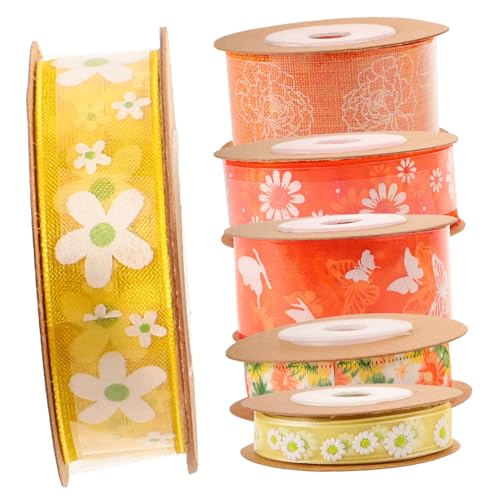 Angoily 6Rollen Dekoratives Bastelband Schneidebares Geschenkband für DIY Projekte pro für Geschenkverpackungen Blumenarrangements und Partydekorationen Vielseitig Angoily 6Rollen Dekoratives Bastelband Schneidebares Geschenkband für DIY Projekte pro für Geschenkverpackungen Blumenarrangements und Partydekorationen Vielseitig von Angoily