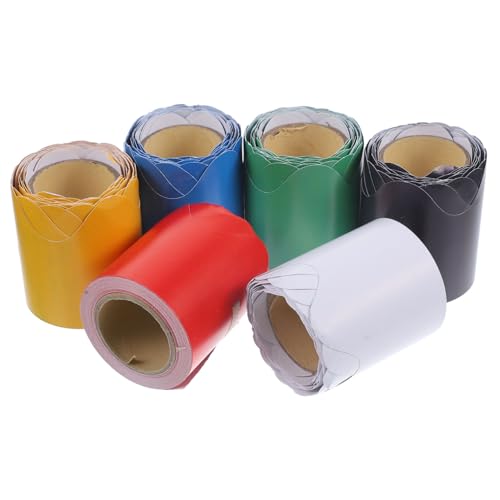 Angoily 6Rollen Dekoratives Bordürenpapier Für Pinnwände Klassenzimmer Dekoration Festival Bordüren Pro Angoily 6Rollen Dekoratives Bordürenpapier Für Pinnwände Klassenzimmer Dekoration Festival Bordüren Pro von Angoily