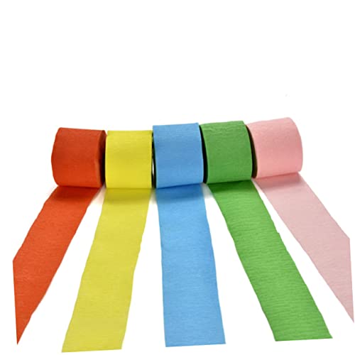 Angoily 6Rollen Krepppapier Dekorationen Bunten Farben Pro Rolle Für Geburtstagsfeiern Hochzeiten Konzerte Und Verschiedene Feste Einfach Aufzuhängen Gestalten von Angoily