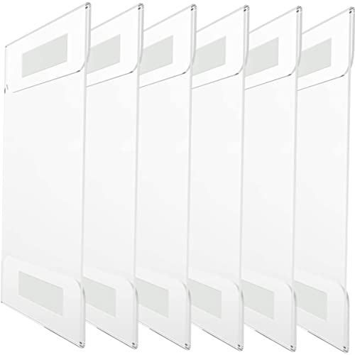 Angoily 6Stücke Acryl Preisschild Halter Tischaufsteller für Werbung Fotos Visitenkarten Transparent Stabil und Praktisch für Geschäfte Restaurants von Angoily
