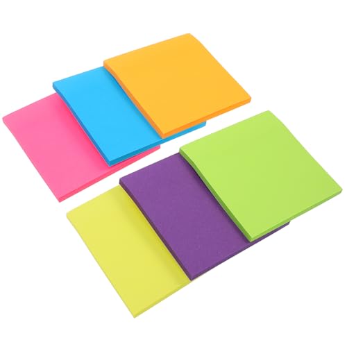 Angoily 6Stücke Fluoreszierende Haftnotizen Selbstklebende Notizblöcke Bunten für Lehrerbedarf und Schulmaterial Vielseitige Anwendung für Büro und Zuhause Angoily 6Stücke Fluoreszierende Haftnotizen Selbstklebende Notizblöcke Bunten für Lehrerbedarf und Schulmaterial Vielseitige Anwendung für Büro und Zuhause von Angoily