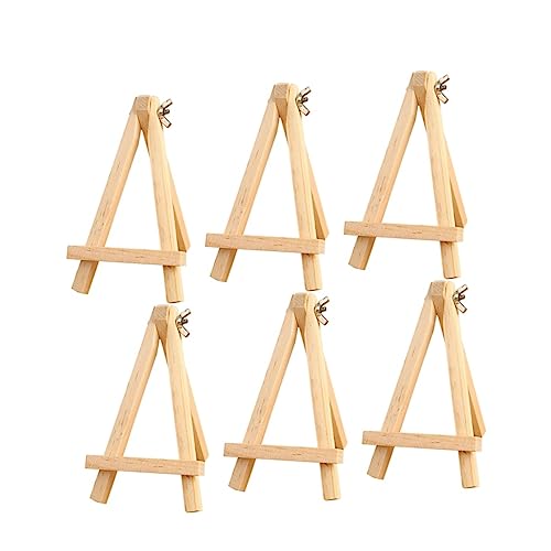 Angoily 6Stücke Holz Staffelei Teilig Dreieckiger Fotorahmen Halter für Künstler und Studenten Leicht für Malerei und Bastelprojekte Angoily 6Stücke Holz Staffelei Teilig Dreieckiger Fotorahmen Halter für Künstler und Studenten Leicht für Malerei und Bastelprojekte von Angoily