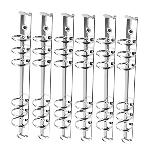 Angoily 6Stücke Metall Ringbuch Binder Ringe für Loseblatt Bindung Langlebig und Rostfrei für Bürobedarf und Scrapbooking Silber von Angoily