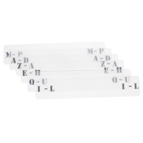 Angoily 6Stücke Teiliges CD Klassifizierungset Transparente Acryl Trennkarten A Z für Schallplatten Organizer Etikett für Einfache Sortierung und Stilvolle Präsentation von Angoily