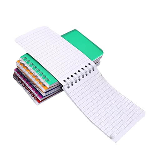 Angoily 6Stücke Teiliges Wasserdichtes Notizbuch mit Spiralbindung Kreatives Tragbares Notizbuch für Schule und Büro Rot Schwarz Blau Grün Praktischer Begleiter von Angoily