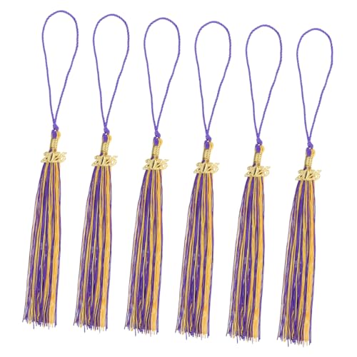 Angoily 6pcs Grad Cap Quasten Für 2025 Abschlusssaison Junggesellenhut Accessoires Fade-resistant Grad Hut Quasten Für Diy-abschlusskappendekorationen Angoily 6pcs Grad Cap Quasten Für 2025 Abschlusssaison Junggesellenhut Accessoires Fade-resistant Grad Hut Quasten Für Diy-abschlusskappendekorationen von Angoily