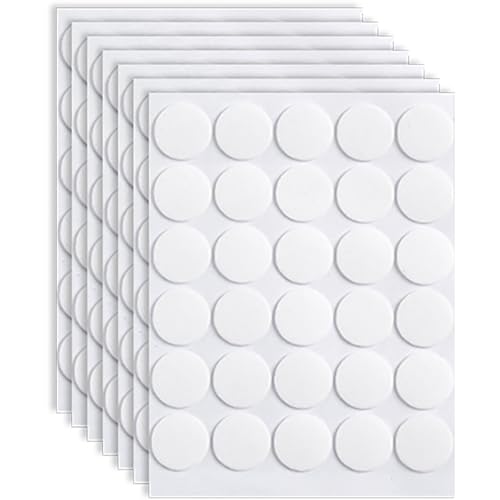 Angoily 7 Blätter Doppelseitiges Klebeband Transparent Abnehmbar für Wanddekoration DIY und Vielfältige Anwendungen Hochwertige Spurlos Entfernbare Klebepunkte von Angoily