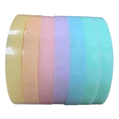 Angoily 7 Rollen Bunte Washi Tape Klebebänder zum Abziehen und Kneten Selbstklebendes Anti Farbenfrohe DIY Klebebandrolle für Kreative Entspannung und Spielerischen Spaß Zufällige Farbe von Angoily