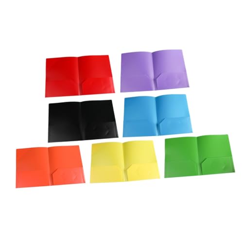 Angoily 7 Stück Aktenhalter Zwei-Taschen-Ordner Farbe Unterlagen Veranstalter Taschenordner Hochleistungsordner süße Ordner mit Taschen Ordner für Büropapiere Bürobedarf Dateiordner pp Angoily 7 Stück Aktenhalter Zwei-Taschen-Ordner Farbe Unterlagen Veranstalter Taschenordner Hochleistungsordner süße Ordner mit Taschen Ordner für Büropapiere Bürobedarf Dateiordner pp von Angoily