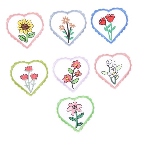 Angoily 7 Stück Blumen tuch aufkleber Dekoration Kleiderapplikation Nähen dekorativ Kleiderflicken blumenmuster patches set shoe charms Bügeln auf Flecken für Kleidung Stoffblumen Colorful Angoily 7 Stück Blumen tuch aufkleber Dekoration Kleiderapplikation Nähen dekorativ Kleiderflicken blumenmuster patches set shoe charms Bügeln auf Flecken für Kleidung Stoffblumen Colorful von Angoily