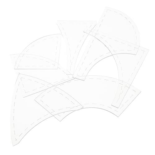 Angoily 7 Stück Quiltlineal-vorlage Nähen Weg Lineal Zum Quilten Stoff Quilt-vorlagen Quiltschablonen Vorlagen Für Quiltlineale Geschlitzt Und Maschine Naht Werkzeug Acryl von Angoily