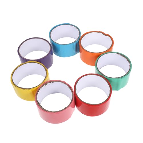 Angoily 7 Stück Regenbogen -stromband Klebriges Ziehkugelband Zappelkugel Klebriges Klebeband Büroband Klebebänder Zum Herstellen Von Kugeln Kugelklebeband Breites Klebeband Bopp von Angoily
