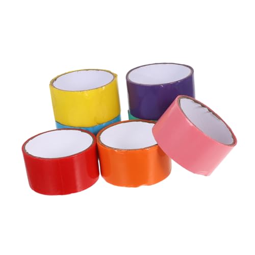 Angoily 7 Stück Teiliges Regenbogen Klebeband Breit Stark Haftendes DIY Sticky Tape für Ballrollen Vielseitig Langlebig für Bastelprojekte Sensorische Spielzeuge Erwachsene Angoily 7 Stück Teiliges Regenbogen Klebeband Breit Stark Haftendes DIY Sticky Tape für Ballrollen Vielseitig Langlebig für Bastelprojekte Sensorische Spielzeuge Erwachsene von Angoily