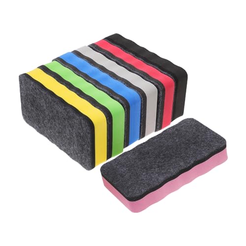 Angoily 7 Stück Teiliges Whiteboard Radiergummi Praktisch Trocken Abwischbar Leichte Whiteboard Schwämme aus Langlebigem EVA Material Vielseitig Einsetzbar für Klassenzimmer Büro und von Angoily