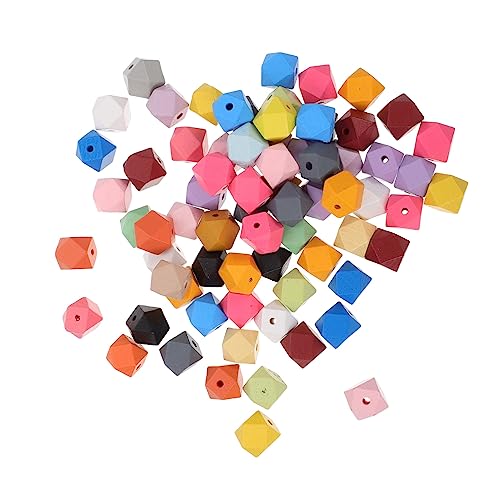 Angoily 70 Stück Bunte Geometrische Holzperlen DIY Bastelperlen für Armbänder und Schmuck Farbige Beads mit Lochdesign für Kreative Dekorationen und Angoily 70 Stück Bunte Geometrische Holzperlen DIY Bastelperlen für Armbänder und Schmuck Farbige Beads mit Lochdesign für Kreative Dekorationen und von Angoily