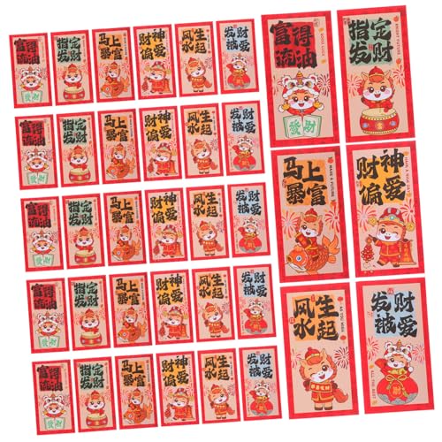Angoily 72 Stück Rote Umschläge Jahr Des Pferdes Chinesische Lunar Year Glücksgeldumschläge Frühlingsfest Dekoration Pakete Je Umschläge Dickes Papier Farbenfrohes Design Angoily 72 Stück Rote Umschläge Jahr Des Pferdes Chinesische Lunar Year Glücksgeldumschläge Frühlingsfest Dekoration Pakete Je Umschläge Dickes Papier Farbenfrohes Design von Angoily