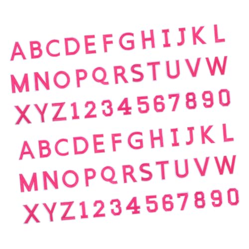 Angoily 72 Stück Teiliges Bügel Nähbare Polyester Aufnäher Buchstaben A z Zahlen Bestickte Applikationen für Kleidung Hüte DIY Mode Langlebig Farbintensiv von Angoily