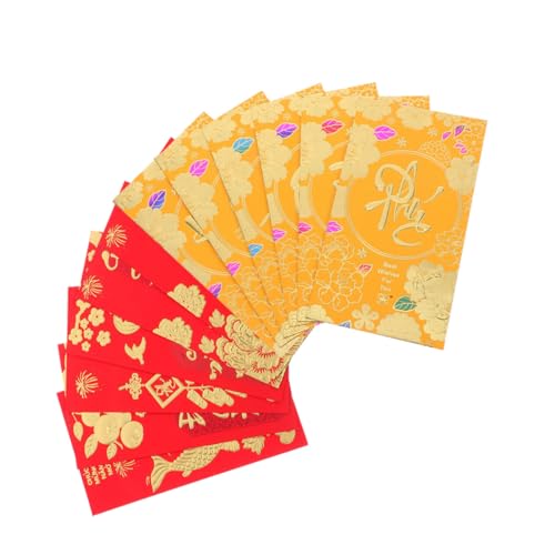Angoily 72 Stück Teiliges Vietnamesische Neujahrs Envelopes Spring Festival Dekorationen Langlebige Papierumschläge Vielseitig für Familie Geschäft und Traditionelle Hong Bao von Angoily