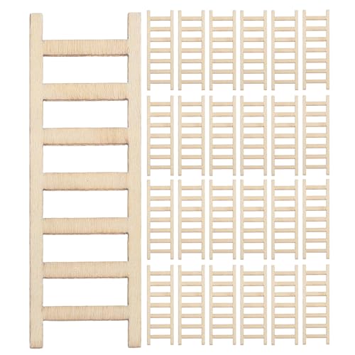 Angoily 72-teilige Feengartenleiter: Miniatur-holzleiter-set – Kleines Dekoratives Ornament für Puppenhausmöbel – Diy-landschafts-mikro-gartenornament Angoily 72-teilige Feengartenleiter: Miniatur-holzleiter-set – Kleines Dekoratives Ornament für Puppenhausmöbel – Diy-landschafts-mikro-gartenornament von Angoily