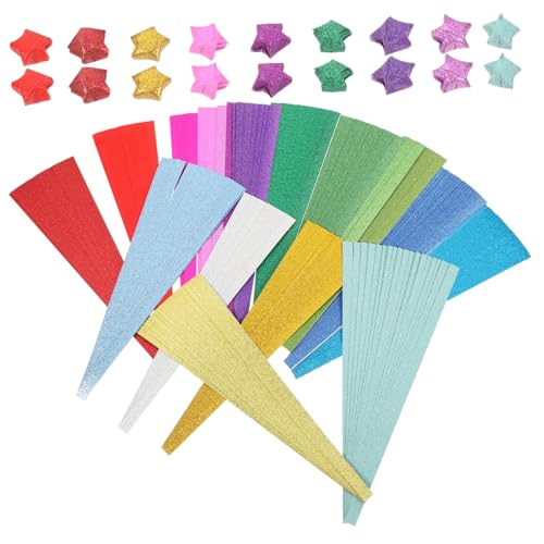 Angoily 720 Blatt Glitzer Origami Papier Streifen Farben Bastelpapier für DIY Faltpapier für Handwerk Scrapbooking Karten Kindergarten und Schulprojekte Angoily 720 Blatt Glitzer Origami Papier Streifen Farben Bastelpapier für DIY Faltpapier für Handwerk Scrapbooking Karten Kindergarten und Schulprojekte von Angoily