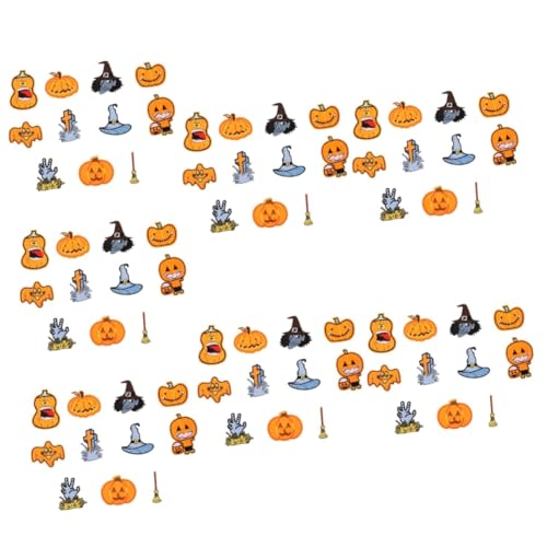 Angoily 77 Stck. Teiliges Halloween Stoffaufkleber mit Bestickten Kürbis und Applikationen Dekorative Nähapplikationen zum Aufnähen für Kleidung Mützen und DIY Bastelarbeiten Angoily 77 Stck. Teiliges Halloween Stoffaufkleber mit Bestickten Kürbis und Applikationen Dekorative Nähapplikationen zum Aufnähen für Kleidung Mützen und DIY Bastelarbeiten von Angoily
