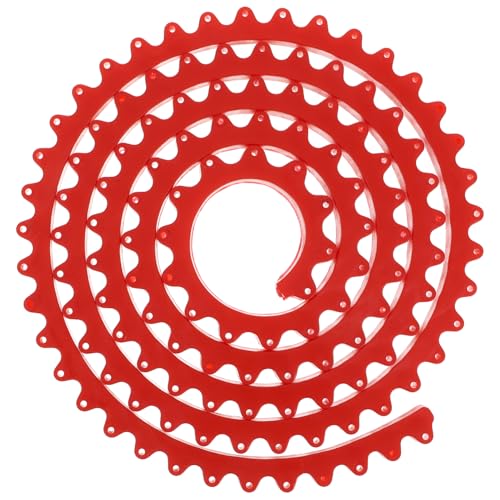 Angoily 78 Formfinder für die Holzbearbeitung Router-Vorlagen flexible Kurvenvorlage flexible Kurvenführung Holzbearbeitungsvorlage Keilriemen Template -Tool Kurvenlineal Gummi rot von Angoily