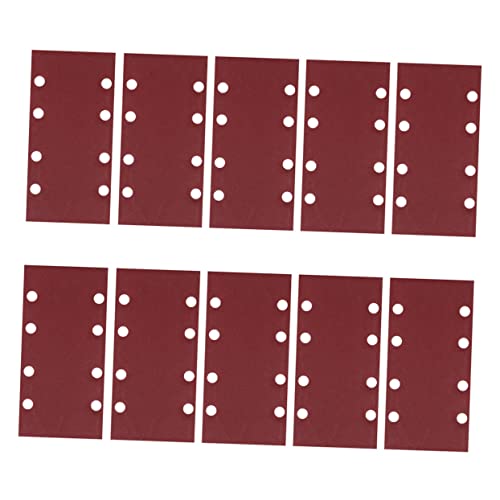 Angoily 8 Loch rotes Schleifpapier Klettschleifpapier verschiedene Sandpapier kunststoffringe handwerkzeug Rotes Schleifpapier mit trockener Körnung Schleifscheibe Aluminiumoxid von Angoily
