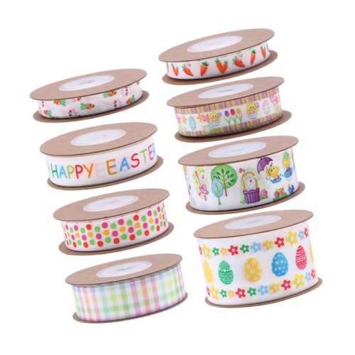 Angoily 8 Rollen Osterei-band Wickelband Für Geschenkband Rosa Bauernband Gold Satinband Schleife Verdrahtetes Band Bunt Osterband Zum Verpacken Von Geschenken Packband Polyester Angoily 8 Rollen Osterei-band Wickelband Für Geschenkband Rosa Bauernband Gold Satinband Schleife Verdrahtetes Band Bunt Osterband Zum Verpacken Von Geschenken Packband Polyester von Angoily