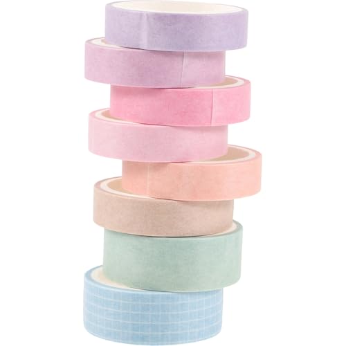 Angoily 8 Rollen Washi Tape Set Bunte Dekorative Klebebänder für Scrapbooking Handarbeiten und DIY Projekte für Planner und Kreative Gestaltung Angoily 8 Rollen Washi Tape Set Bunte Dekorative Klebebänder für Scrapbooking Handarbeiten und DIY Projekte für Planner und Kreative Gestaltung von Angoily