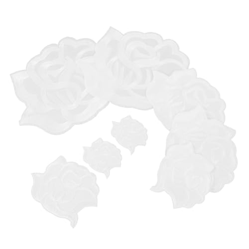 Angoily 8 Stück Aufnäher Stoffverzierungen Jacke Name Dekorative Kleidungsapplikationen Stickerei Presse Kleidung Mantel Bestickte Applikation Rose Hat Hutzubehör Weißes Angoily 8 Stück Aufnäher Stoffverzierungen Jacke Name Dekorative Kleidungsapplikationen Stickerei Presse Kleidung Mantel Bestickte Applikation Rose Hat Hutzubehör Weißes von Angoily