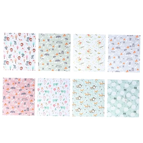 Angoily 8 Stück Bedruckte Stoffmaterialien Quiltstoff Grün Handgefertigter Stoff Waschbar Bienen Nähen DIY Polsterstoff Druckfarbe Farbstoffe Stoffe Quadratischer Stoff Angoily 8 Stück Bedruckte Stoffmaterialien Quiltstoff Grün Handgefertigter Stoff Waschbar Bienen Nähen DIY Polsterstoff Druckfarbe Farbstoffe Stoffe Quadratischer Stoff von Angoily