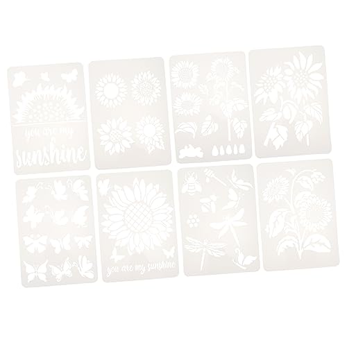 Angoily 8 Stück Diy Schablonen Teilig für Basteln Wiederverwendbare Sonnenblumen Malschablonen für Kreativität Fördern Sicher und Leicht zu Reinigen für Kunstprojekte und Dekoration Angoily 8 Stück Diy Schablonen Teilig für Basteln Wiederverwendbare Sonnenblumen Malschablonen für Kreativität Fördern Sicher und Leicht zu Reinigen für Kunstprojekte und Dekoration von Angoily