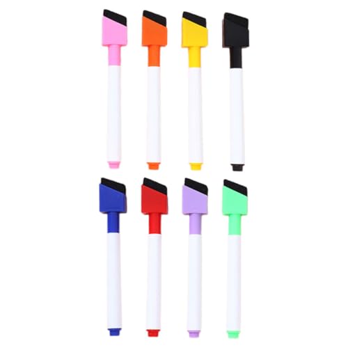 Angoily 8 Stück Farbkernlöschbare Stift Tafel Macher Stift mit Radiergummi Radiergummis Malenstift Weiß Multifunktions-Trockenlöschmarker praktische Markierungsstifte Markierungen Plastik Angoily 8 Stück Farbkernlöschbare Stift Tafel Macher Stift mit Radiergummi Radiergummis Malenstift Weiß Multifunktions-Trockenlöschmarker praktische Markierungsstifte Markierungen Plastik von Angoily