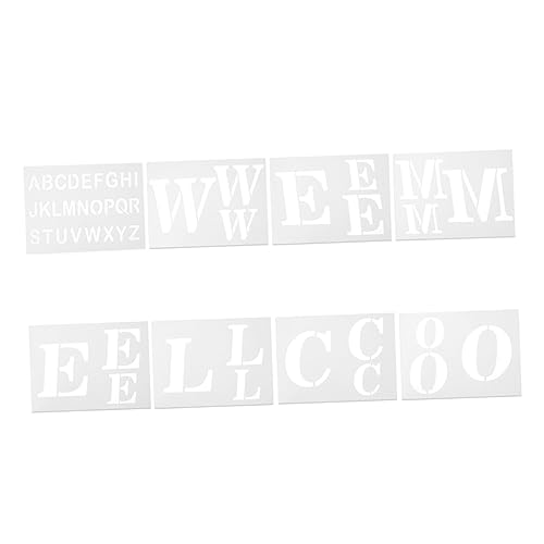 Angoily 8 Stück Großes Welcome Stencil Wiederverwendbare Schablonen für Diy Projekte Gestalten von Weihnachtsdeko von Angoily