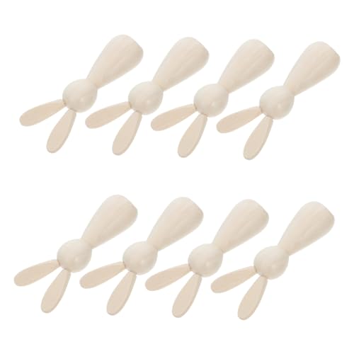 Angoily 8 Stück Hasenkopf Holzfigur Hase Mini Unvollendet DIY Blankes Holz Winziger Hase Holzhase Osterhasen Ornamente Hase Weihnachtsschmuck Hase Khaki von Angoily