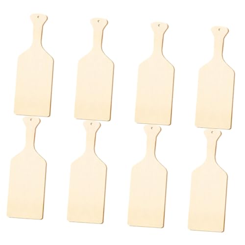 Angoily 8 Stück Kleines Holzschneidebrett Unfertige Holzscheiben – Mini Holzbretter Für Handgemalte Kunst – Holzstücke Zur Heimdekoration von Angoily