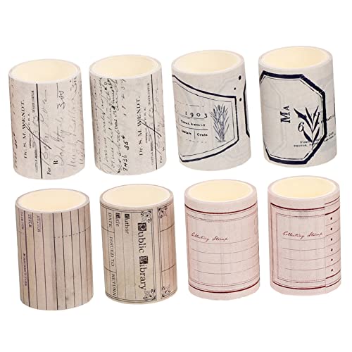 Angoily 8 Stück Retro -Nostalgie und Papierband Journaling-Washi-Tape Vintage DIY Washi Tape papierklebeband selber machen dekorative Washi-Klebebänder Scrapbooking Washi Tape Tagebuchband Angoily 8 Stück Retro -Nostalgie und Papierband Journaling-Washi-Tape Vintage DIY Washi Tape papierklebeband selber machen dekorative Washi-Klebebänder Scrapbooking Washi Tape Tagebuchband von Angoily
