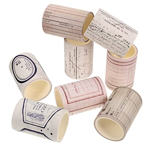 Angoily 8 Stück Retro -Nostalgie und Papierband Washi-Klebeband Klebebänder für Sammelalben Scrapbook-DIY-Klebebänder Washi-Tape- Washi Tape zum Aufzeichnen DIY Washi Tape basteln Angoily 8 Stück Retro -Nostalgie und Papierband Washi-Klebeband Klebebänder für Sammelalben Scrapbook-DIY-Klebebänder Washi-Tape- Washi Tape zum Aufzeichnen DIY Washi Tape basteln von Angoily