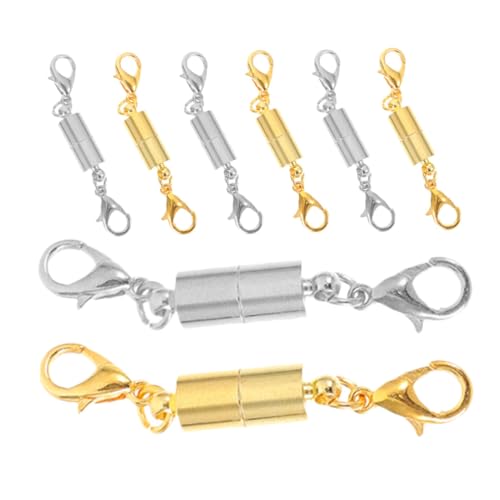 Angoily 8 Stück Schmuckschnalle armband bastelset magnetverschlüsse für armbänder Silberarmbandanschluss Schließungen magnetischer Schmuckverschluss Magnetverschluss-Anschlüsse Legierung Angoily 8 Stück Schmuckschnalle armband bastelset magnetverschlüsse für armbänder Silberarmbandanschluss Schließungen magnetischer Schmuckverschluss Magnetverschluss-Anschlüsse Legierung von Angoily
