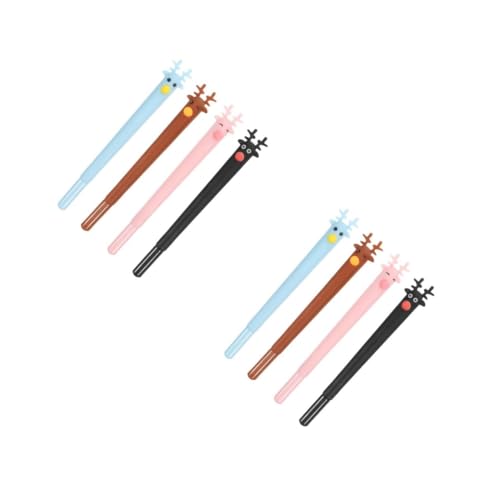 Angoily 8 Stück Schulstift Reh Schulbriefpapier Süßer Stift Niedliche Stifte Für Den Urlaub Süßes Briefpapier Stift Kugelschreiber in Hirschkopfform Blau Studenten Jahresende von Angoily